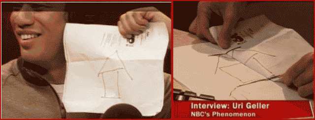 Original drawing and Geller's reproduction