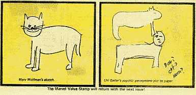 Original drawing and Geller's reproduction