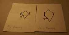 Original drawing and Geller's reproduction