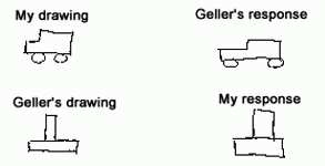 Original drawing and Geller's reproduction
