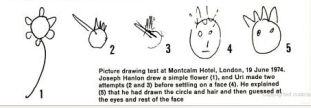 Original drawing and Geller's reproduction