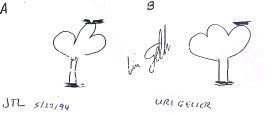 Jaime T. Licauco's original drawing and Geller's reproduction